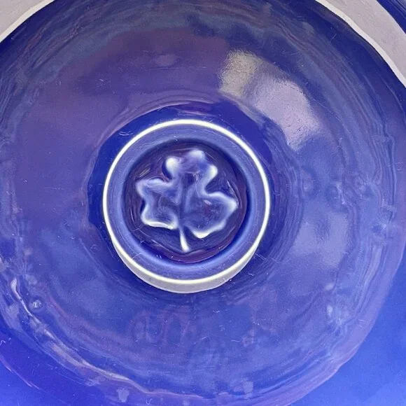 GUC S/2 Dansk Soup/Pasta Bowls, Stoneware, "Craftmark Denim", Leaf, 9 1/2" D - Picture 5 of 14